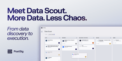 PostSig Data Scout from data discovery to execution in one platform