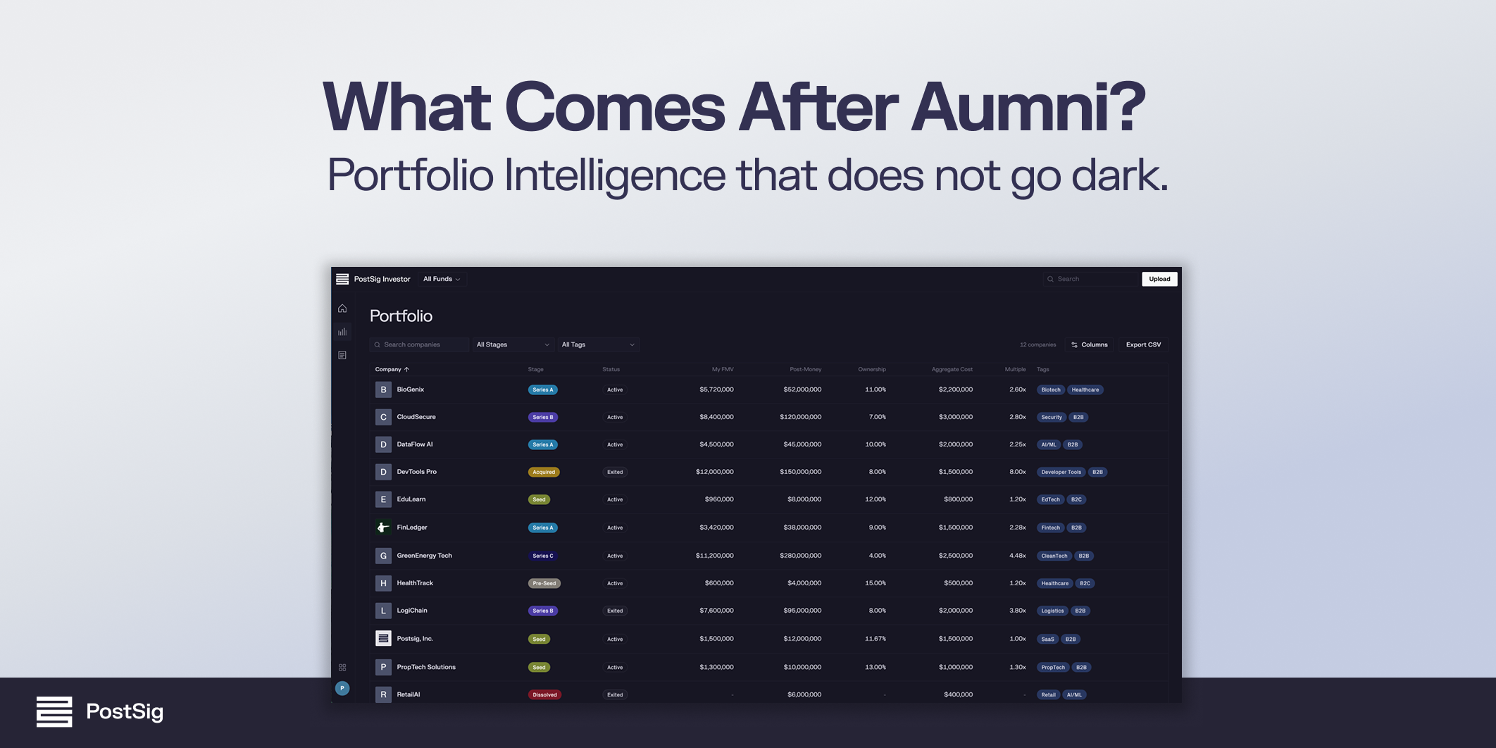 What Comes after Aumni - PostSig